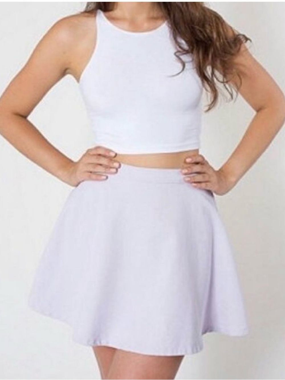 American Apparel Lavender Denim Skirt - Women XS